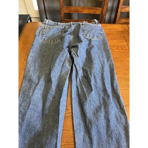 Cabelas Men's Jeans 38x30 Blue Dark Wash Straight Leg Denim Hunting Gear EUC - Picture 9 of 10